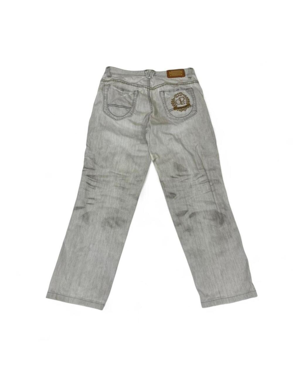 OPT denim jeans with gold embroidery